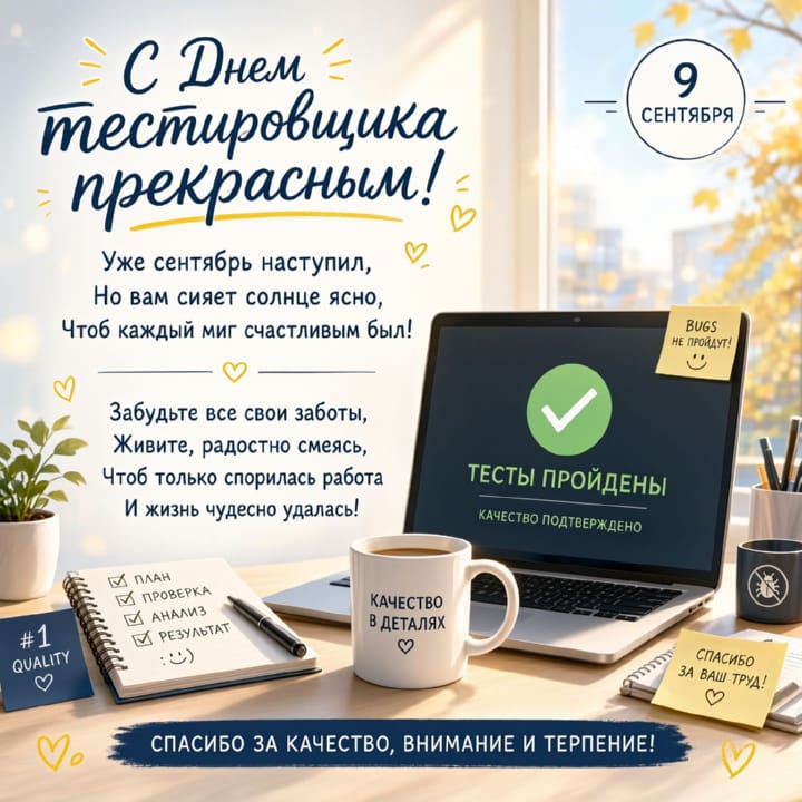 день тестировщика, открытка №51