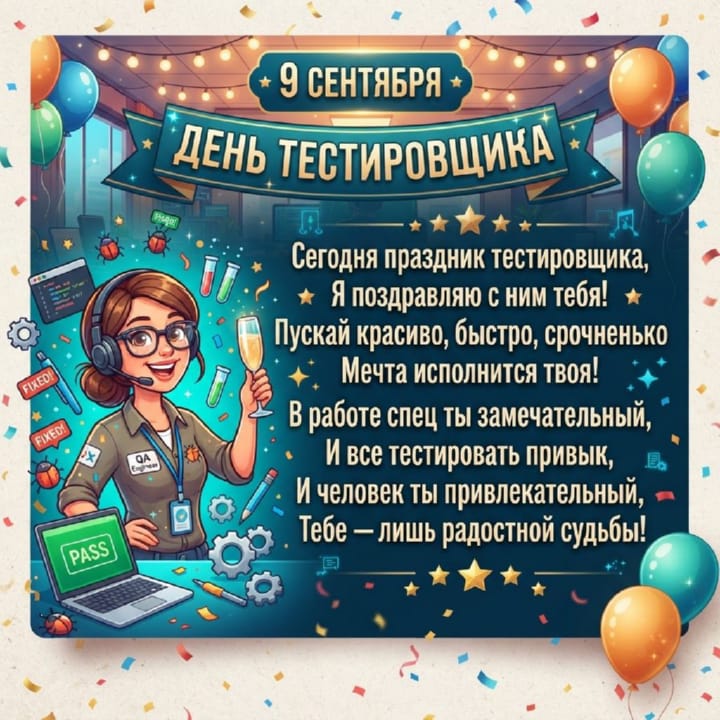 день тестировщика, открытка №63