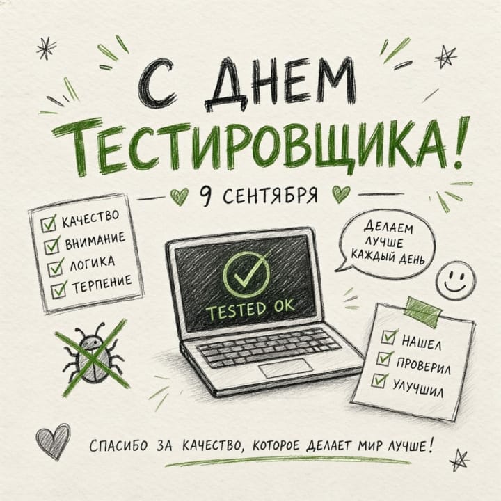 день тестировщика, открытка №7