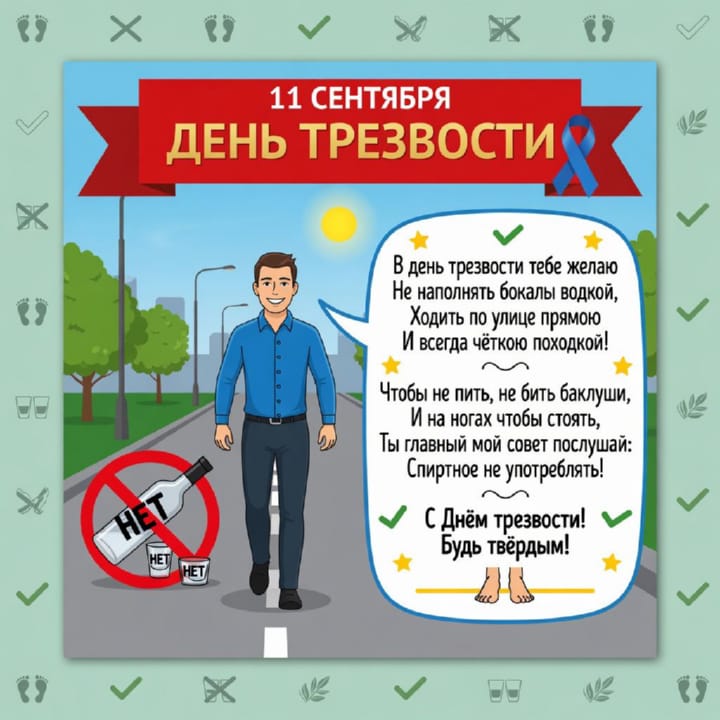 день трезвости, открытка №10