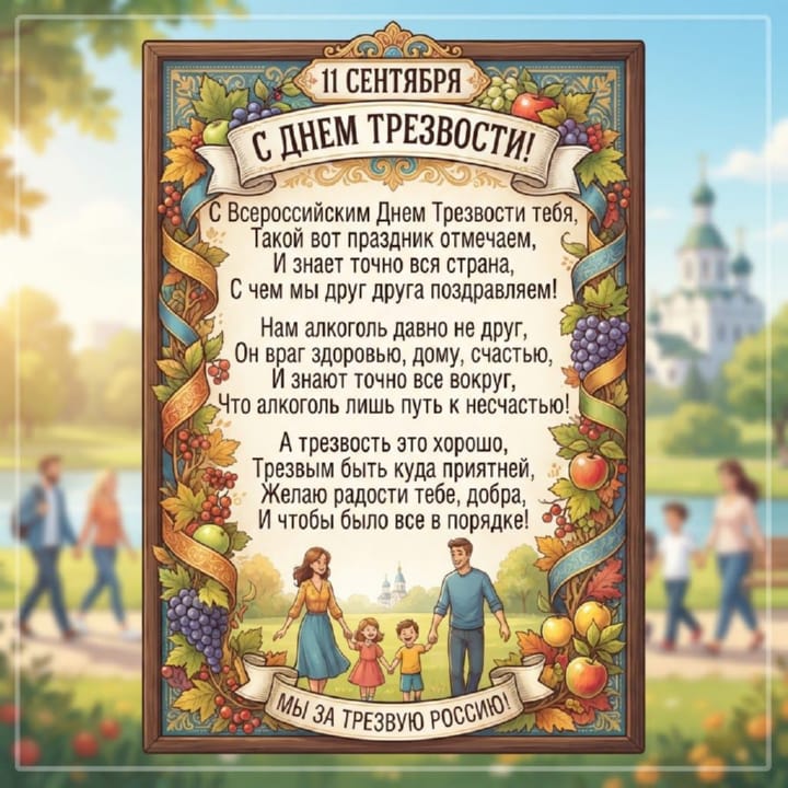 день трезвости, открытка №4
