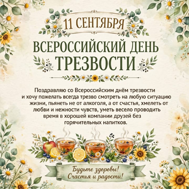 день трезвости, открытка №40