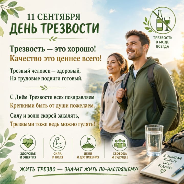 день трезвости, открытка №5
