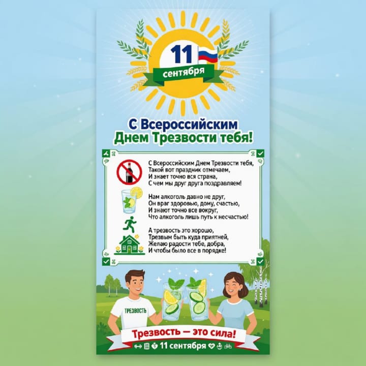 день трезвости, открытка №54