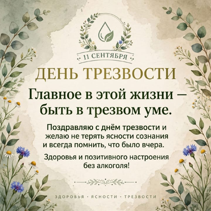 день трезвости, открытка №59