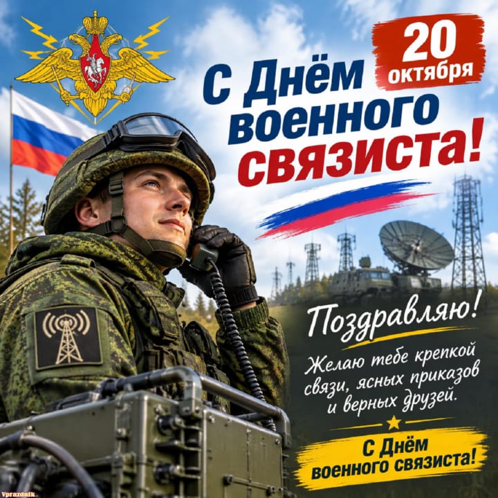 День военного связиста, открытка №4