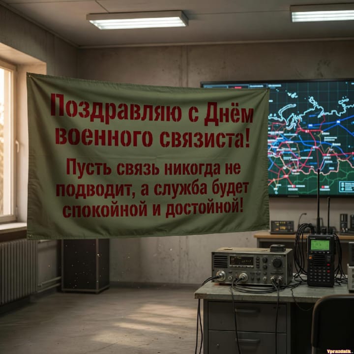 День военного связиста, открытка №22