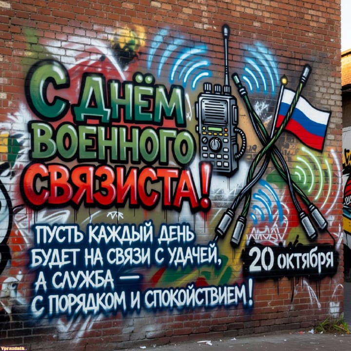 День военного связиста, открытка №32
