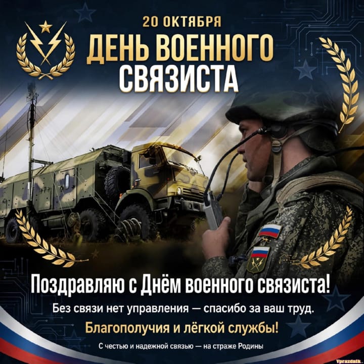 День военного связиста, открытка №37