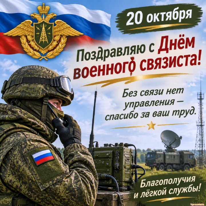 День военного связиста, открытка №38