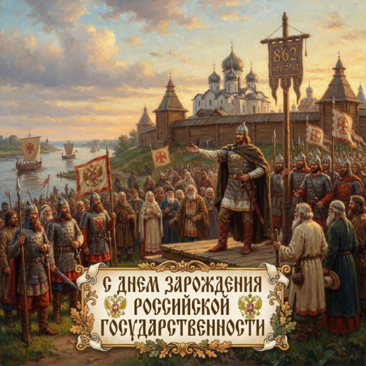 день зарождения российской государственности, открытка №13
