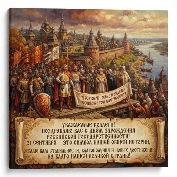 день зарождения российской государственности, открытка №15