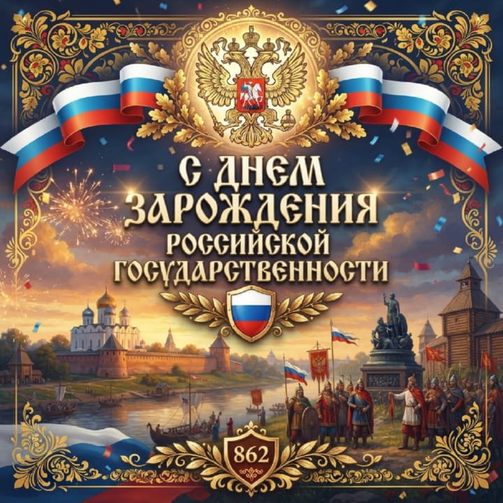 день зарождения российской государственности, открытка №17
