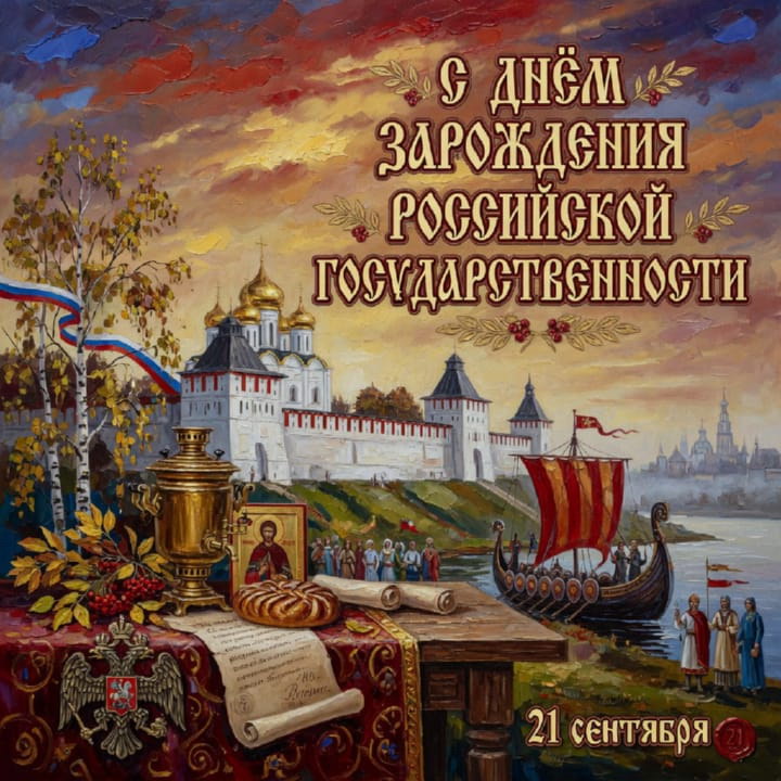 день зарождения российской государственности, открытка №18
