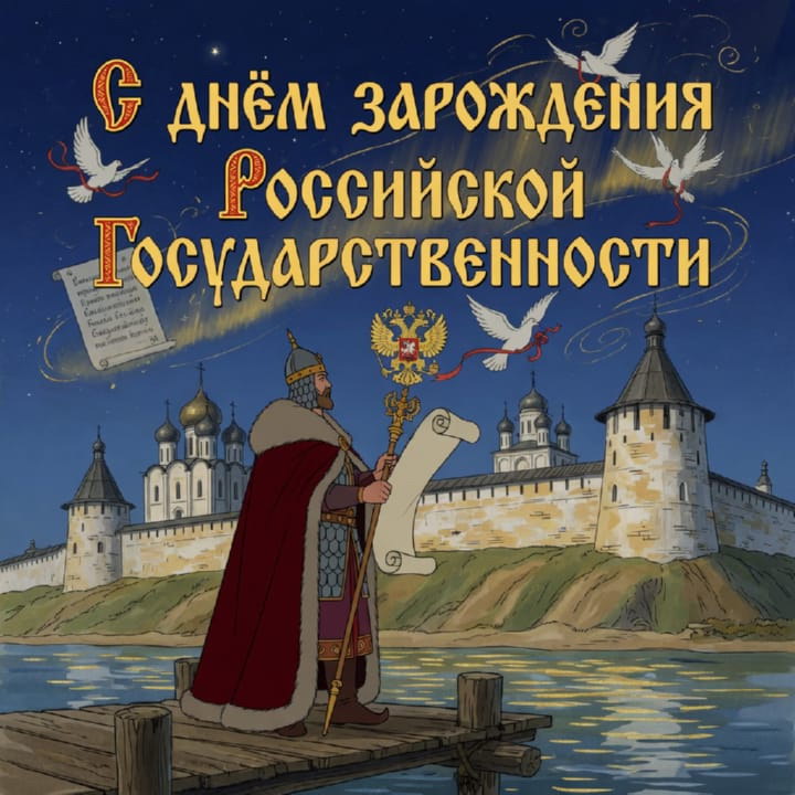 день зарождения российской государственности, открытка №19