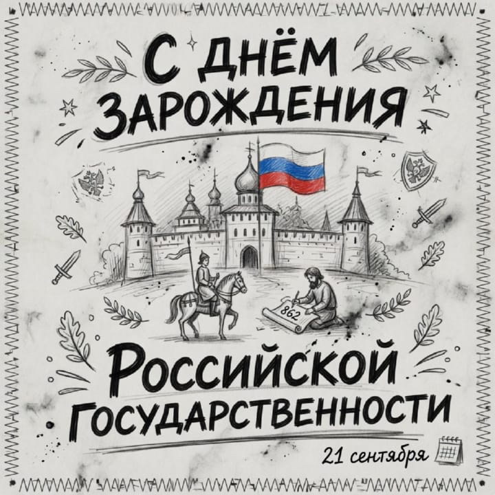 день зарождения российской государственности, открытка №20