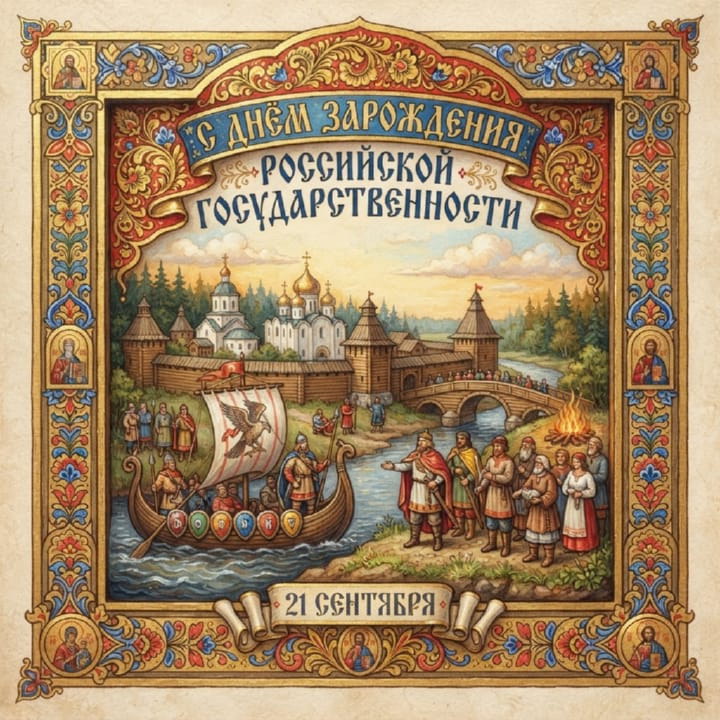 день зарождения российской государственности, открытка №25