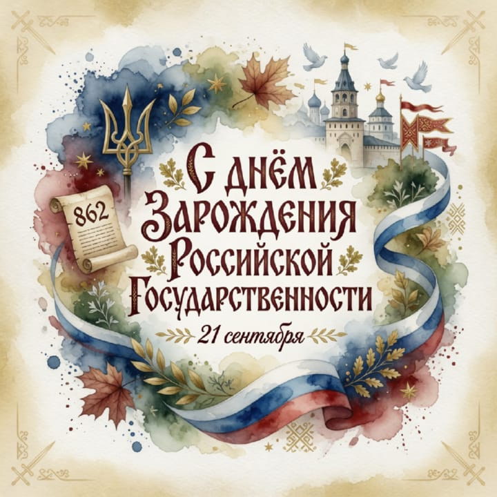 день зарождения российской государственности, открытка №29