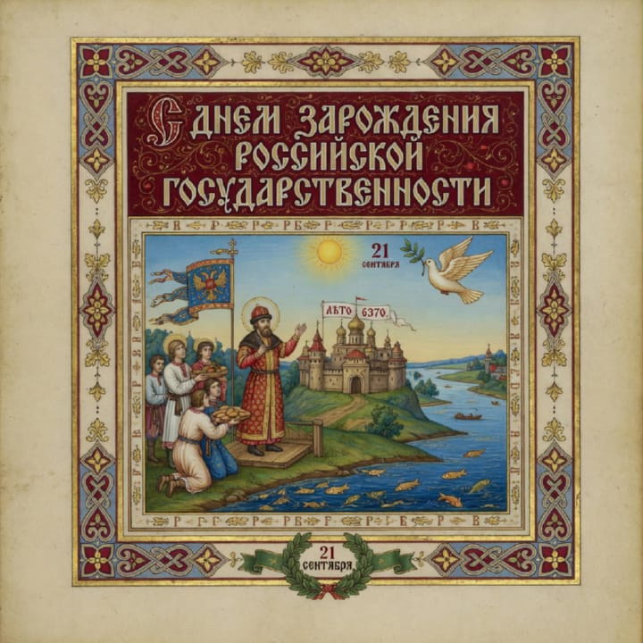 день зарождения российской государственности, открытка №30