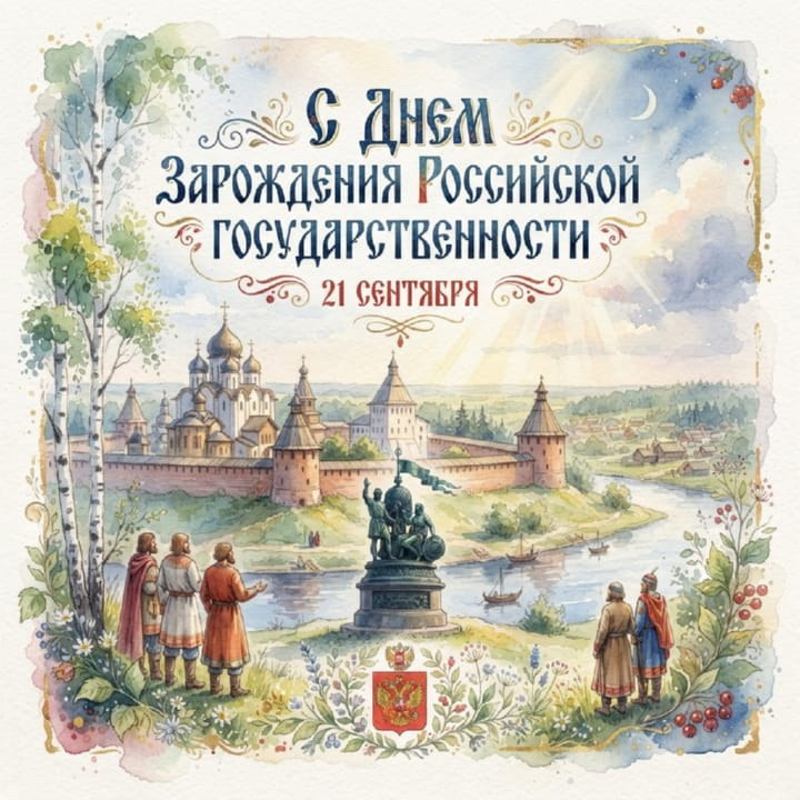 день зарождения российской государственности, открытка №6
