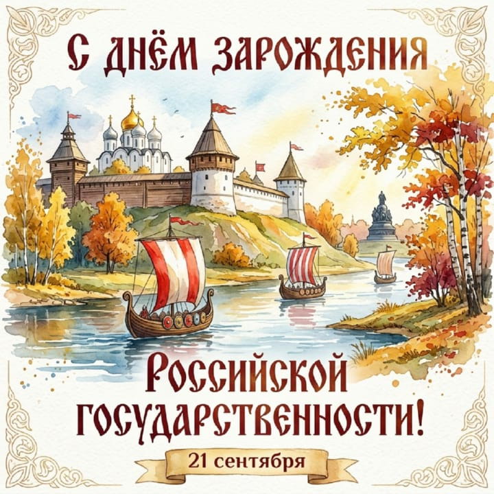 день зарождения российской государственности, открытка №9