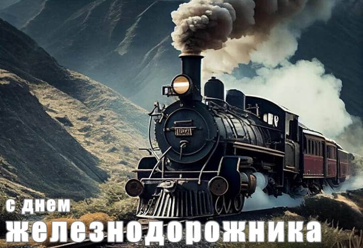 красивая открытка №30 с днем работников железнодорожного транспорта