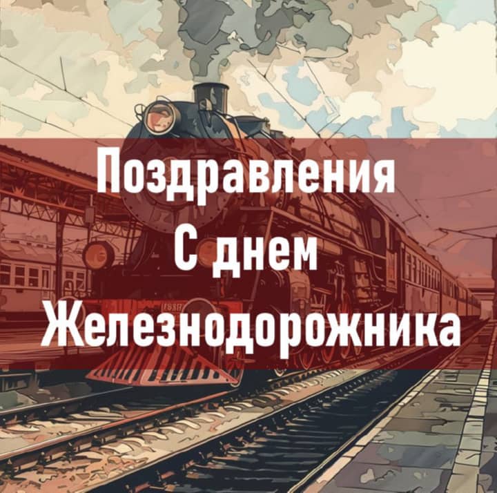 красивая открытка №8 с днем работников железнодорожного транспорта