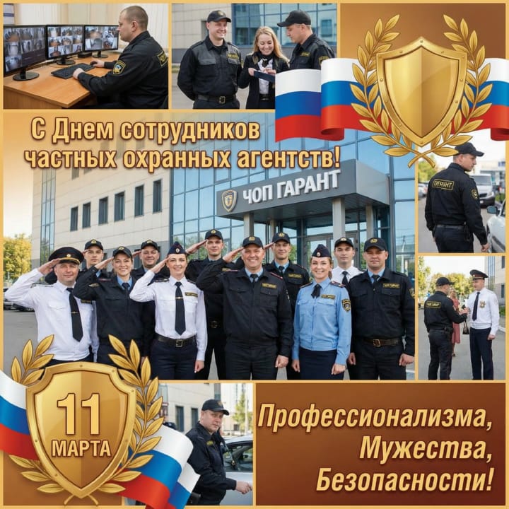 красивая открытка №25 с днем сотрудников частных охранных агентств