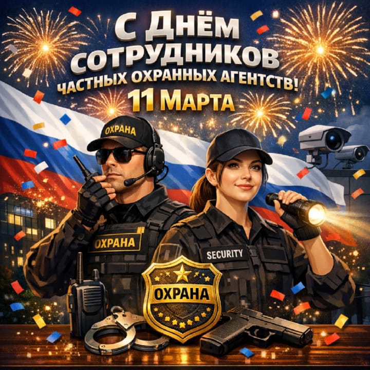 красивая открытка №31 с днем сотрудников частных охранных агентств