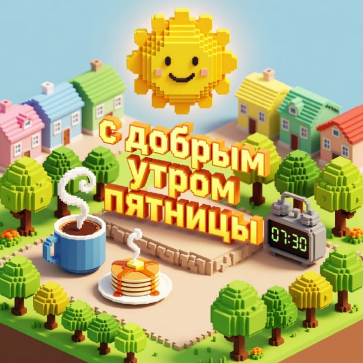 с добрым утром пятницы, открытка №16