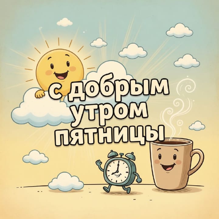 с добрым утром пятницы, открытка №20