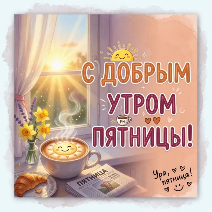 с добрым утром пятницы, открытка №21