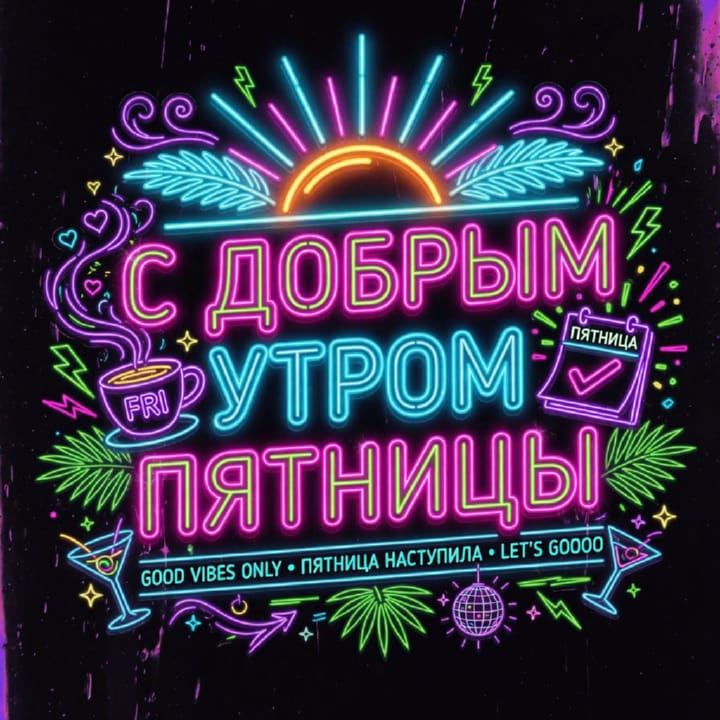 с добрым утром пятницы, открытка №25