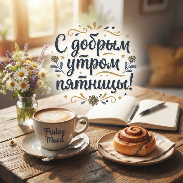 с добрым утром пятницы, открытка №40