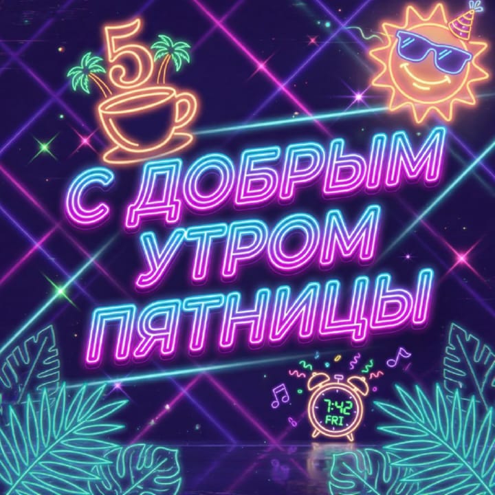 с добрым утром пятницы, открытка №43