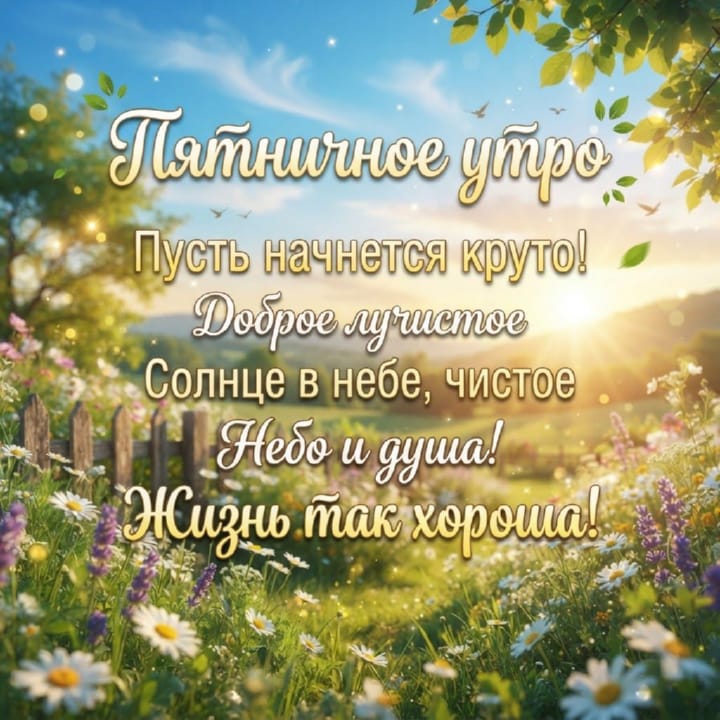 с добрым утром пятницы, открытка №5