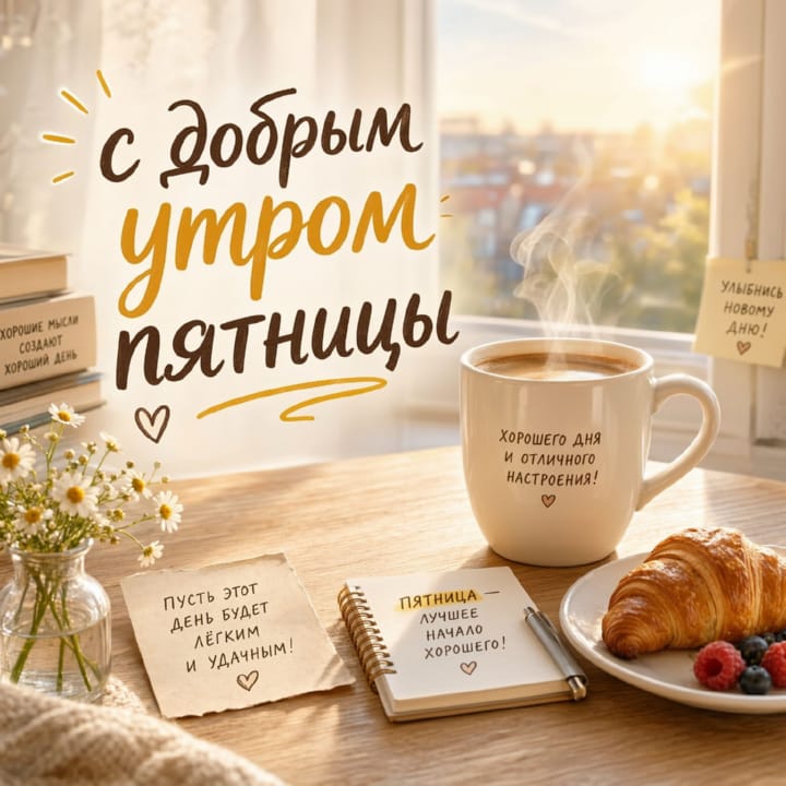 с добрым утром пятницы, открытка №54