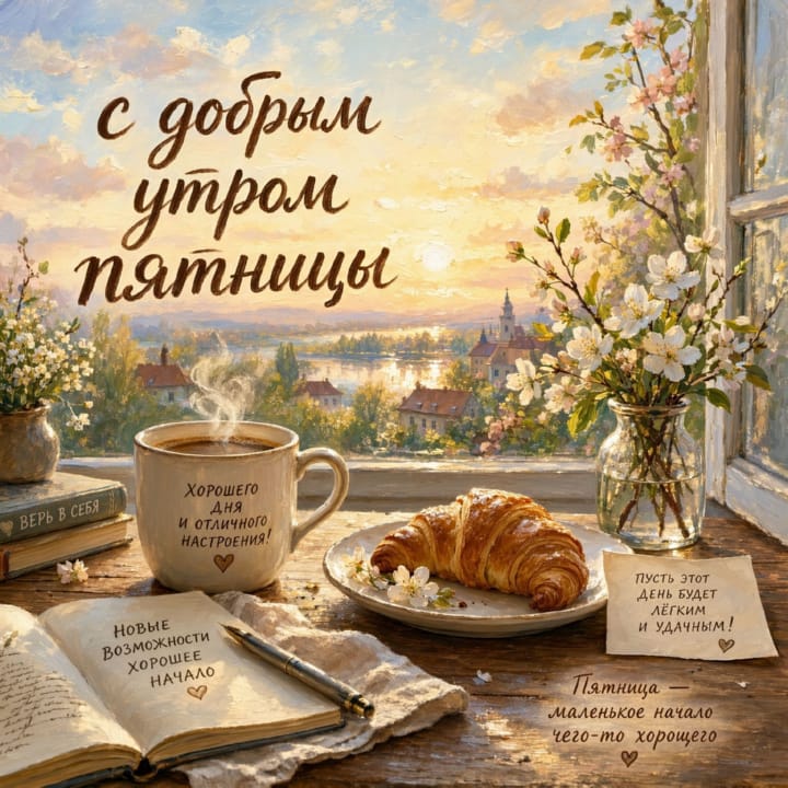 с добрым утром пятницы, открытка №56