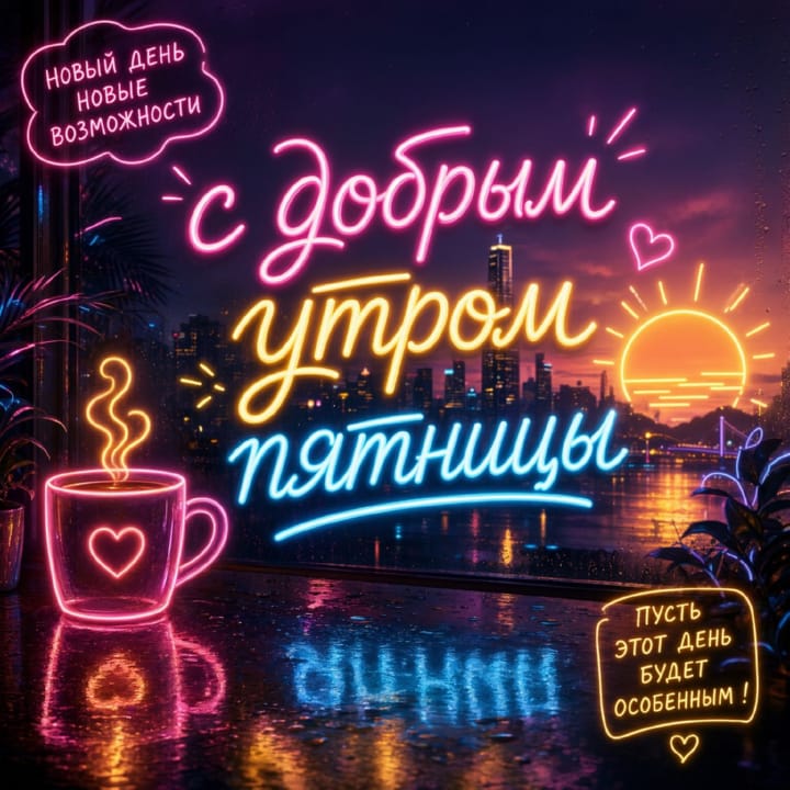 с добрым утром пятницы, открытка №57