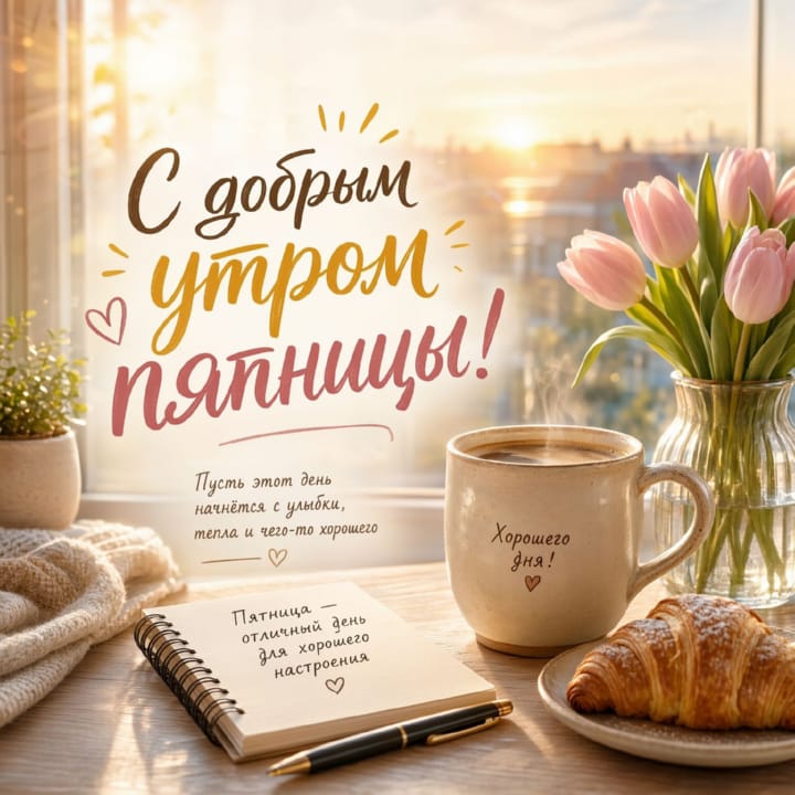 с добрым утром пятницы, открытка №59