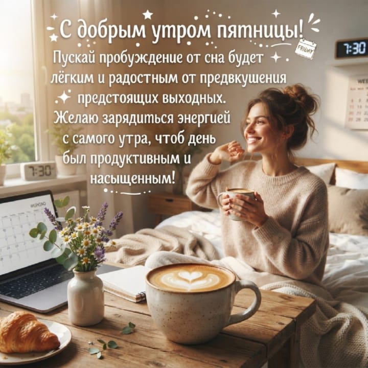 с добрым утром пятницы, открытка №62