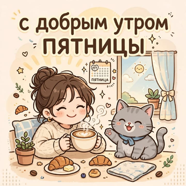 с добрым утром пятницы, открытка №65