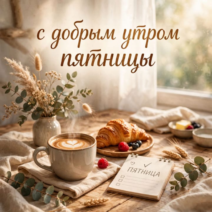с добрым утром пятницы, открытка №67