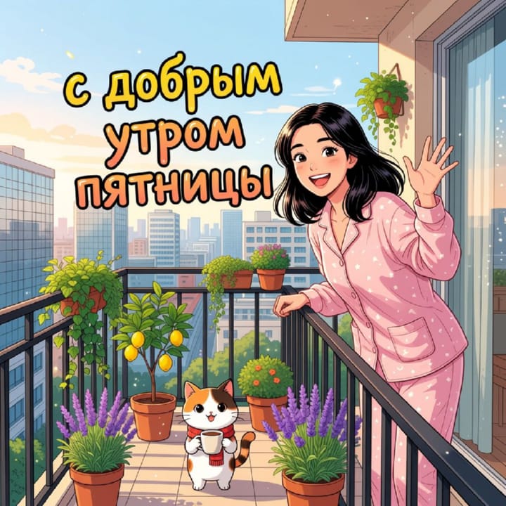 с добрым утром пятницы, открытка №69