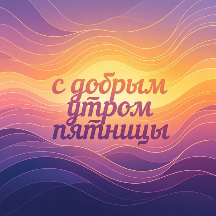 с добрым утром пятницы, открытка №74
