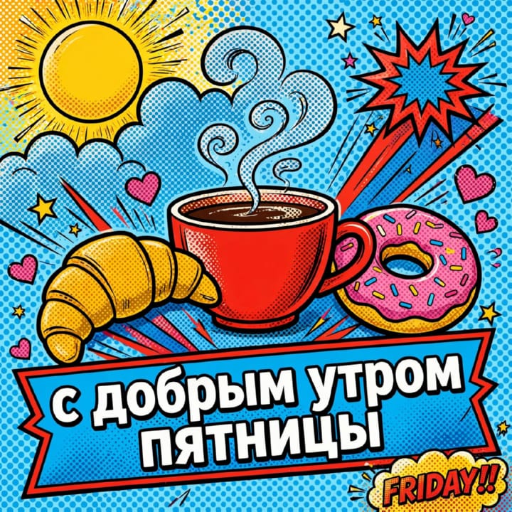 с добрым утром пятницы, открытка №88