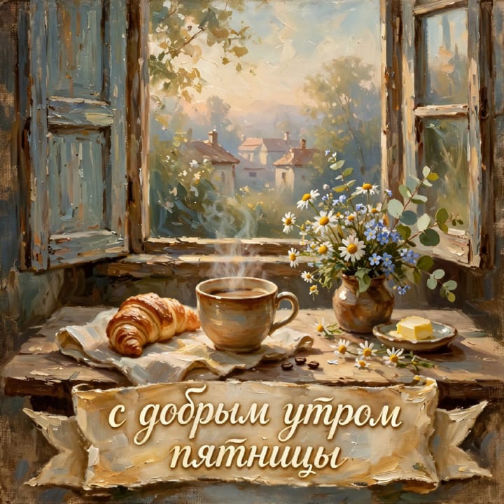 с добрым утром пятницы, открытка №89
