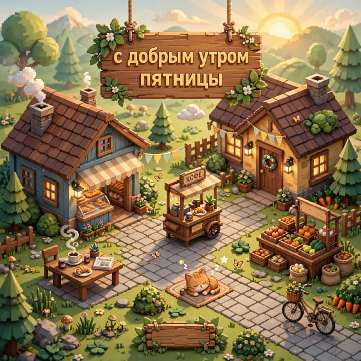 с добрым утром пятницы, открытка №90