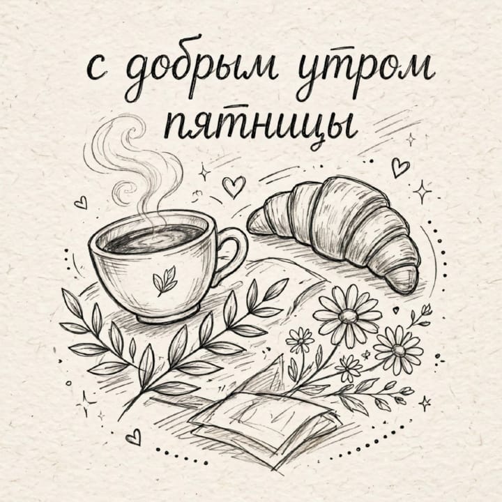 с добрым утром пятницы, открытка №91