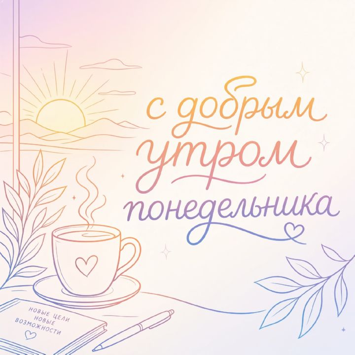 с добрым утром понедельника, открытка №25